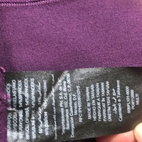 Multi Purple Bondage Dress | Bebe - Picture 12 of 12